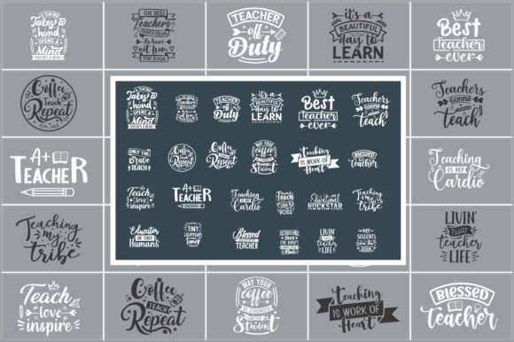 25 Teacher SVG Bundle: Graphics & Crafts for Local Branding