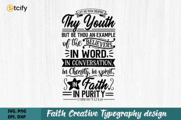 Faith SVG Design: Long Quote Graphics for Crafts