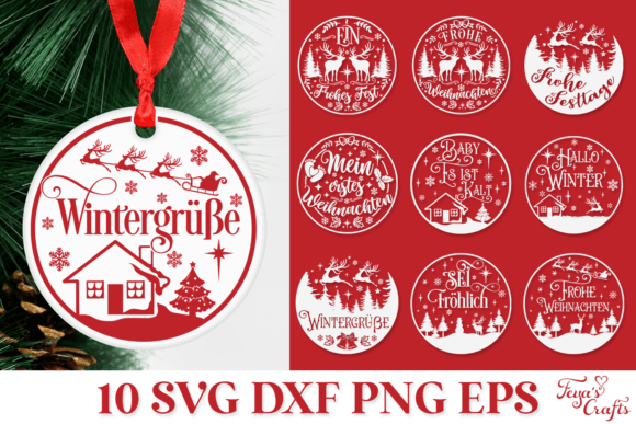 German Christmas Ornament SVG Plotter