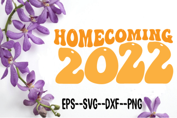 Homecoming 2022 Wavy Retro SVG: Graphics for Crafts & Campaigns