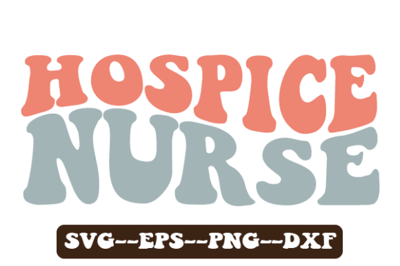 Hospice Nurse Wavy Svg Sublimation: Graphics for Crafts