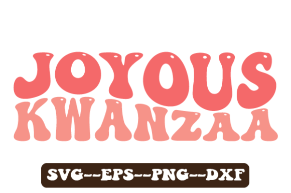 Joyous Kwanzaa Retro Wavy Svg: Graphics and Crafts for Creative Publishing