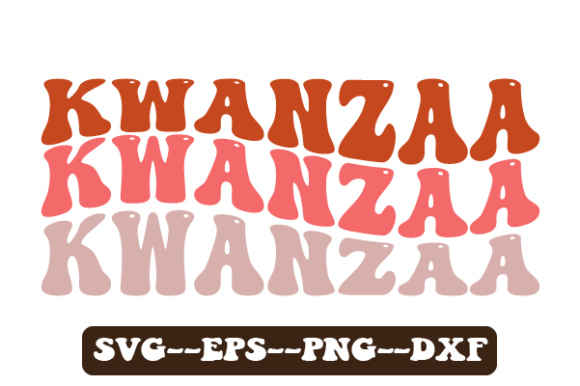 Kwanzaa Retro Wavy Svg Sublimation