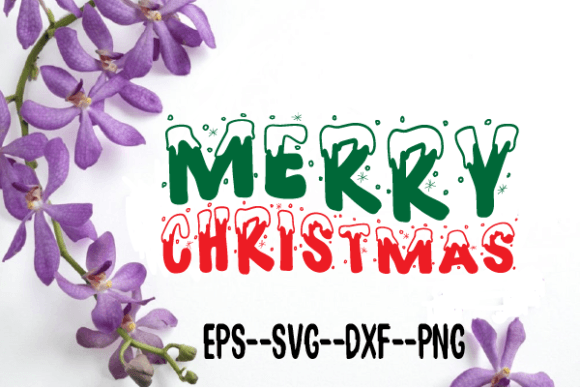 MERRY CHRISTMAS Retro Wavy Svg: Graphics for Crafts & Campaigns