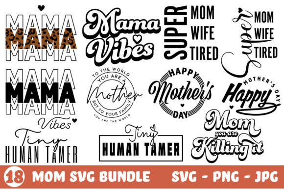 Mother’s Day SVG Bundle: Graphics for Crafts