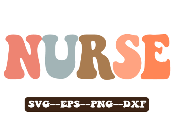 Nurse Retro Wavy Svg Sublimation Design