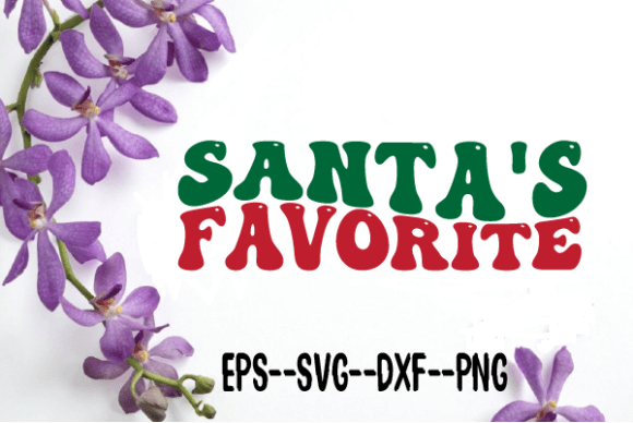 Santa’s Favorite Christmas Wavy SVG: Graphics for Crafts