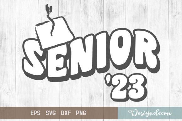 Senior 2023 Retro Sublimation SVG for Graphics and Crafts