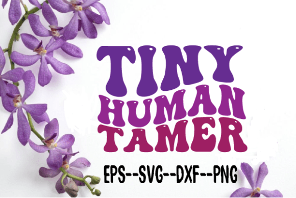 Tiny Human Tame New Wavy Retro Svg: Graphics for Crafts & Creative Brands